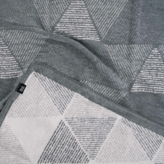 Blanket ARDESTO  Leonardo 150х200cm, 50% cotton, 30% polyester, 20% acrylic, geometry, grey