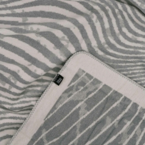Blanket ARDESTO  Leonardo 150х200cm, 50% cotton, 30% polyester, 20% acrylic, wave, grey