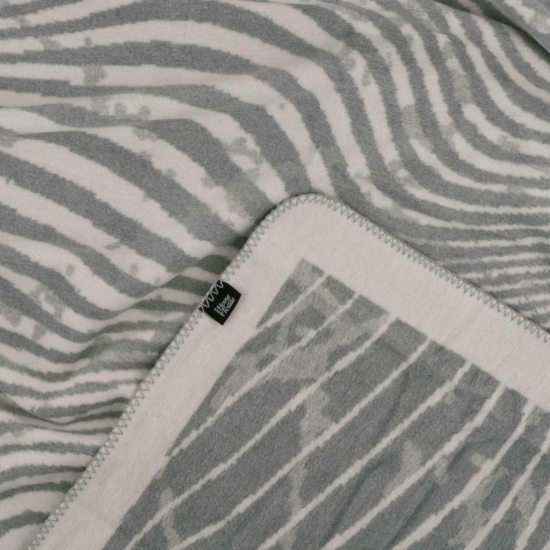 Blanket ARDESTO  Leonardo 150х200cm, 50% cotton, 30% polyester, 20% acrylic, wave, grey