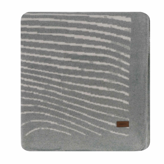 Blanket ARDESTO  Leonardo 200х220cm, 50% cotton, 30% polyester, 20% acrylic, wave, grey