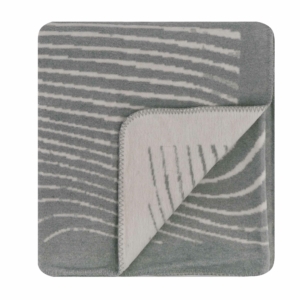 Blanket ARDESTO  Leonardo 200х220cm, 50% cotton, 30% polyester, 20% acrylic, wave, grey
