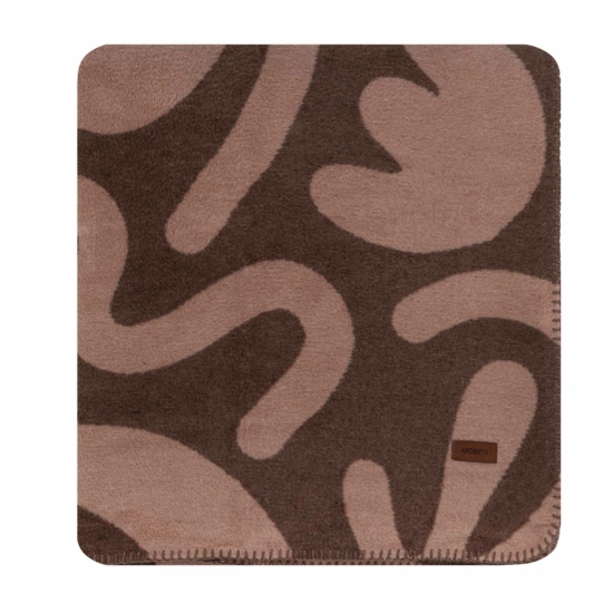 Blanket ARDESTO  Leonardo 150х200cm, 50% cotton, 30% polyester, 20% acrylic, draw, brown