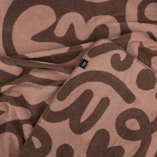 Blanket ARDESTO  Leonardo 200х220cm, 50% cotton, 30% polyester, 20% acrylic, draw, brown