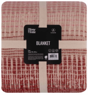 Blanket ARDESTO  Leonardo 150х200cm, 50% cotton, 30% polyester, 20% acrylic, zigzag, brown