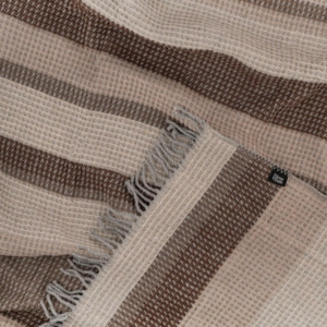 Blanket ARDESTO  Leonardo 150х200cm, 50% cotton, 30% polyester, 20% acrylic, pique, brown