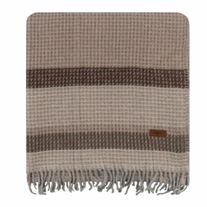 Blanket ARDESTO  Leonardo 200х220cm, 50% cotton, 30% polyester, 20% acrylic, pique, brown