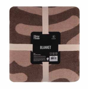 Blanket ARDESTO  Leonardo 150х200cm, 50% cotton, 30% polyester, 20% acrylic, draw, brown