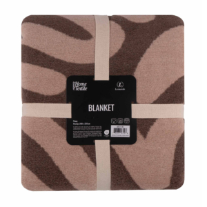 Blanket ARDESTO  Leonardo 200х220cm, 50% cotton, 30% polyester, 20% acrylic, draw, brown
