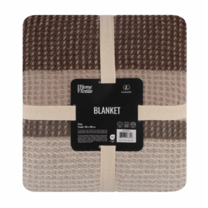 Blanket ARDESTO  Leonardo 150х200cm, 50% cotton, 30% polyester, 20% acrylic, pique, brown