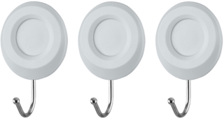 Set of self-adhesive hooks ARDESTO Circle 3pcs, plastic, grey