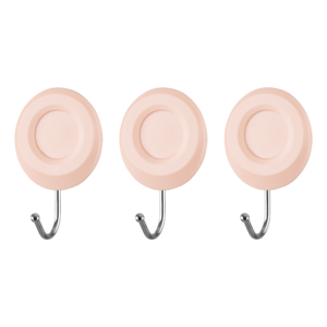 Set of self-adhesive hooks ARDESTO Circle 3pcs, plastic, beige