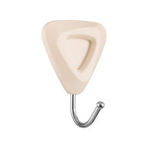 Set of self-adhesive hooks ARDESTO Triangle 3pcs, plastic, beige