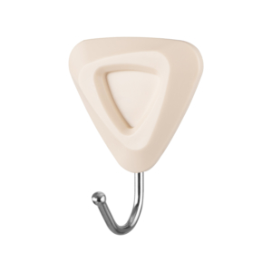 Set of self-adhesive hooks ARDESTO Triangle 3pcs, plastic, beige