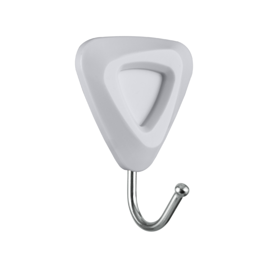 Set of self-adhesive hooks ARDESTO Triangle 3pcs, plastic, grey