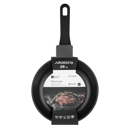 Ardesto Deep Fry pan Black Mars Mira, 20cm, aluminium, black