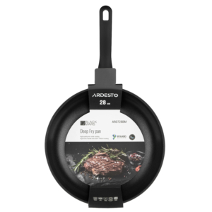 Ardesto Deep Fry pan Black Mars Mira, 28cm, aluminium, black