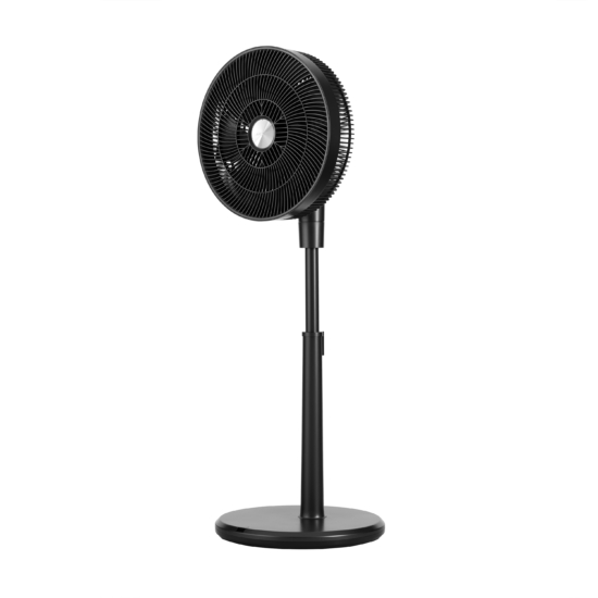 Floor fan ARDESTO FN-W1412EGR , 40 cm, 35 W, remote control, height 90-110 cm, 3D rotation, display, electric control, gray