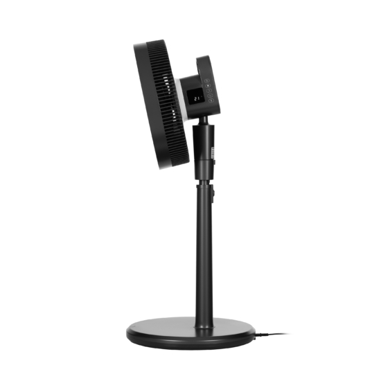 Floor fan ARDESTO FN-W1412EGR , 40 cm, 35 W, remote control, height 90-110 cm, 3D rotation, display, electric control, gray