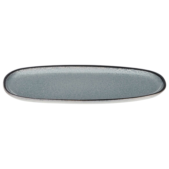 Ardesto Plate Daiano, 28х16.6х1.4cm, porcelain, gray