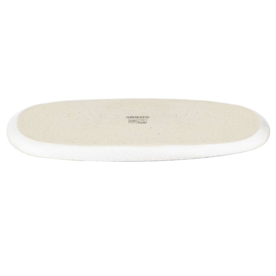 Ardesto Plate Daiano, 28х16.6х1.4cm, porcelain, gray
