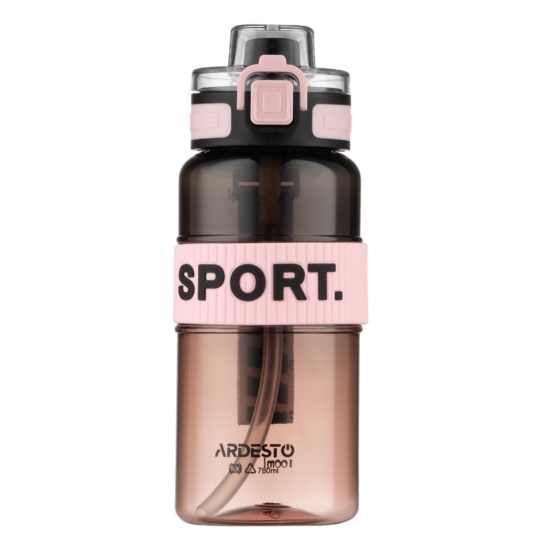 Бутылка для воды ARDESTO Gradient 780мл, пластик, розовый