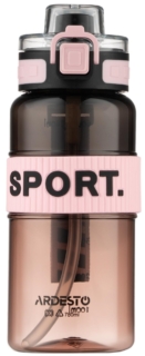 Бутылка для воды ARDESTO Gradient 780мл, пластик, розовый