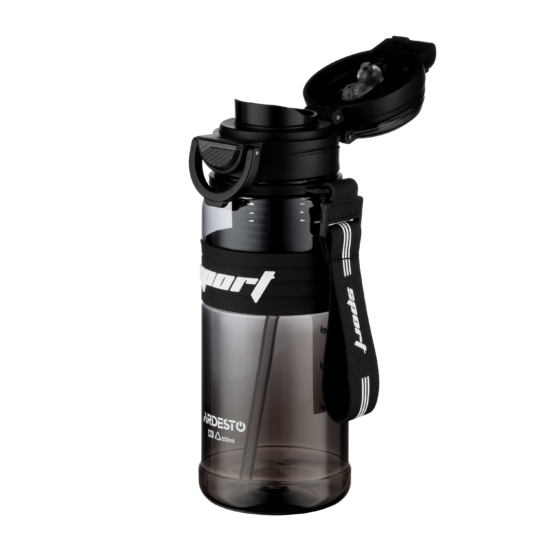 Бутылка для воды ARDESTO Urban 850мл, пластик, черный