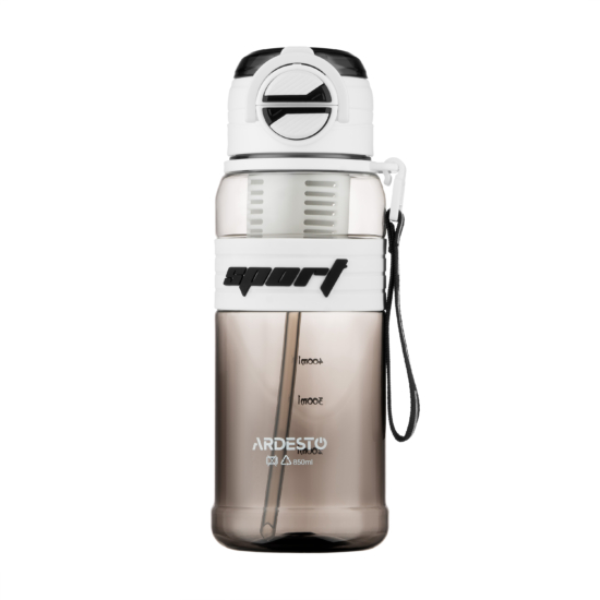 Бутылка для воды ARDESTO Urban 850мл, пластик, белый