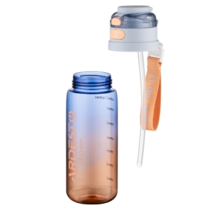 Бутылка для воды ARDESTO Gym 800мл, пластик, голубой