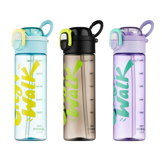 Бутылка для воды ARDESTO City Walk 680мл, пластик, черный