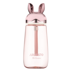 Бутылка для воды ARDESTO Bunny 600мл, пластик, розовый