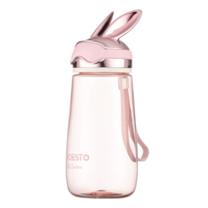 Бутылка для воды ARDESTO Bunny 600мл, пластик, розовый
