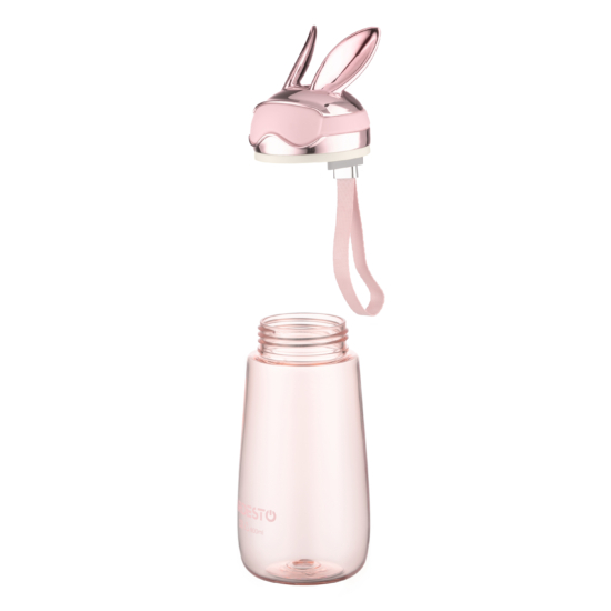 Бутылка для воды ARDESTO Bunny 600мл, пластик, розовый