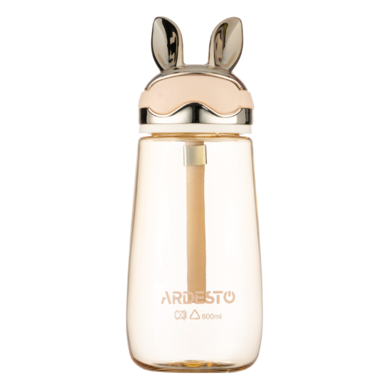 Бутылка для воды ARDESTO Bunny 600мл, пластик, желтый