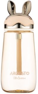 Бутылка для воды ARDESTO Bunny 600мл, пластик, желтый