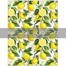 Tea towel ARDESTO Sicilian lemons 50x68cm, 100% cotton, green