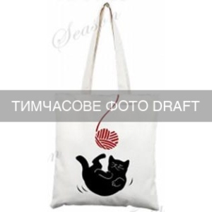 Shopping Bag ARDESTO Playing Kitten 32x40cm, 81% polyester, 19% viscose