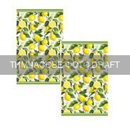 Набор полотенечек для кухни ARDESTO Sicilian lemons 38х63см, 2шт, 100% хлопок, зеленый