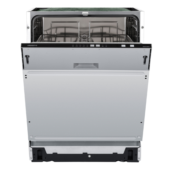 Dishwasher ARDESTO built-in, 12 place settings, A++, 60 cm, button control, LED display, floor beam indicator, 5 programs, grey