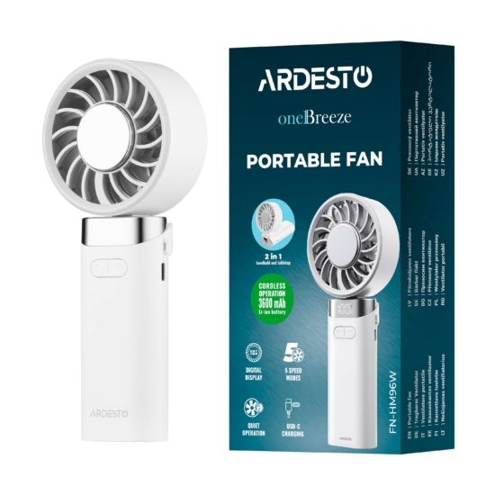 Portable handheld fan ARDESTO OneBreeze FN-HM96W