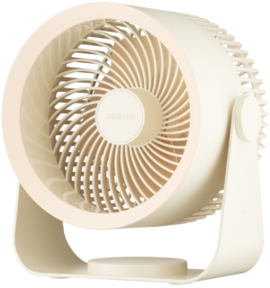 Desktop fan ARDESTO OneBreeze FT-M55BG desktop/wall-mounted, 14cm, rechargeable, USB-A Type-C, beige