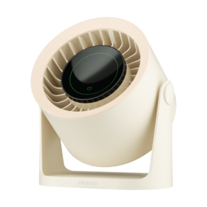 Вентилятор ARDESTO OneBreeze FT-M75BG настільний/настінний, 12см, ел. кер-ня, дисплей, акумулятор, USB-A Type-C, бежевий