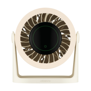 Вентилятор ARDESTO OneBreeze FT-M75BG настільний/настінний, 12см, ел. кер-ня, дисплей, акумулятор, USB-A Type-C, бежевий