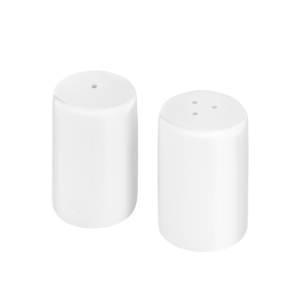 Salt and pepper set ARDESTO Ancona, 3 items, porcelain, white