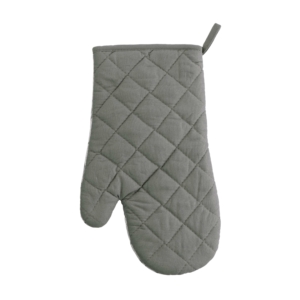 Oven mitten ARDESTO Grey leaves 18х30cm, 100% polyester (front), 100% cotton (back), grey