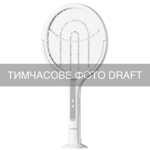 Electric fly swatter ARDESTO, grid 3000 V, battery 1800 mAh, USB-C > USB-A, white