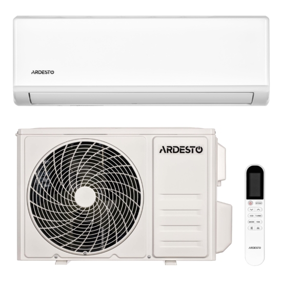 Кондиционер ARDESTO CoolAir 20м2 on/off 7000BTU 2.0кВт A/A -7°С Wi-Fi R32 белый
