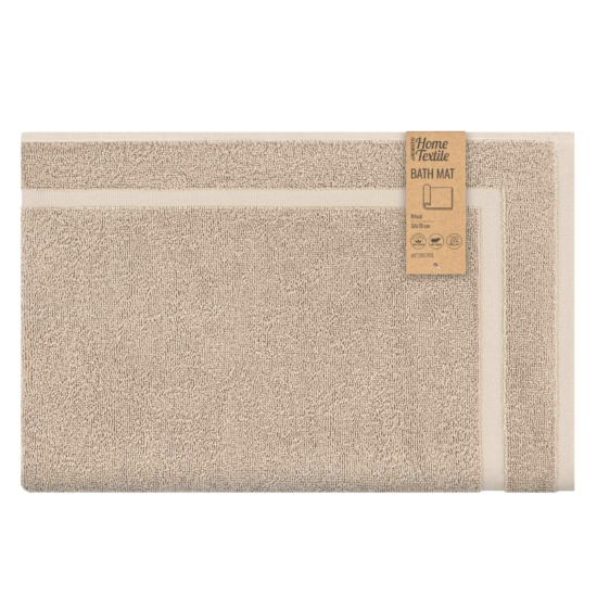 Terry towel for feet ARDESTO Ritual 50х70cm, 100% cotton, beige
