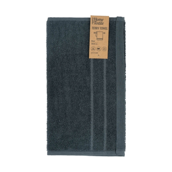 Terry towel ARDESTO Ritual 30х50cm, 100% cotton, dark grey