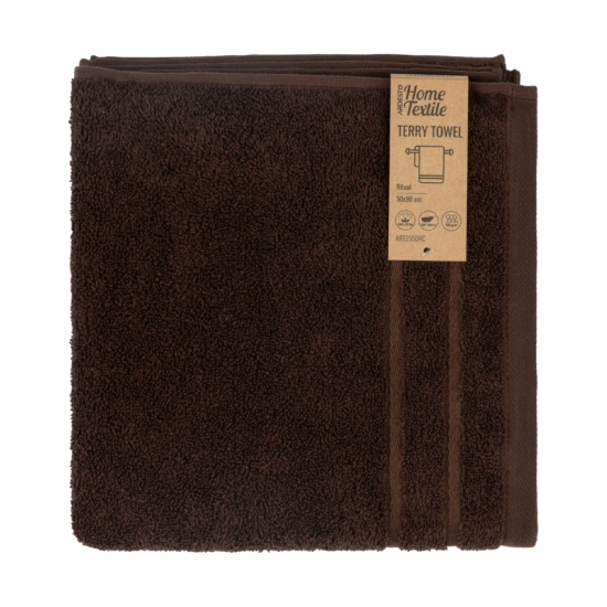 Terry towel ARDESTO Ritual 50х90cm, 100% cotton, brown